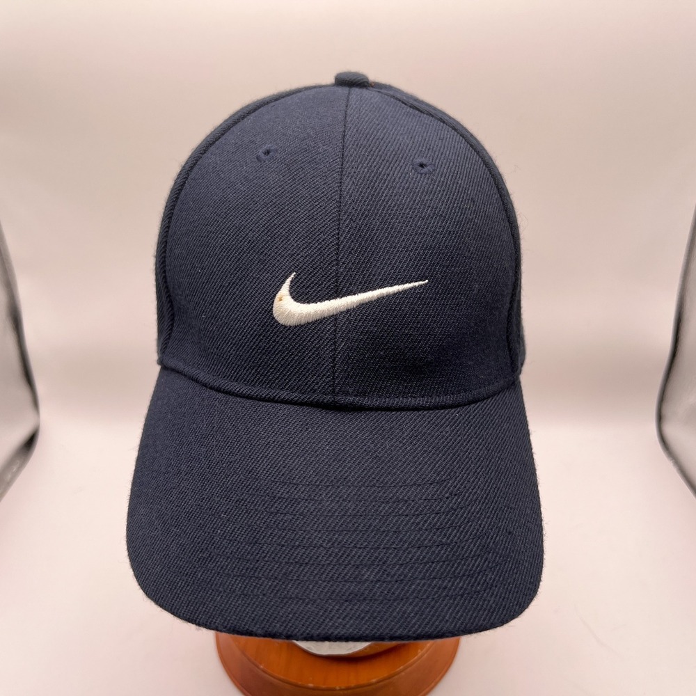 Nike Navy Blue Adjustable Baseball Cap Embroidered Swoosh Just Do It Hat